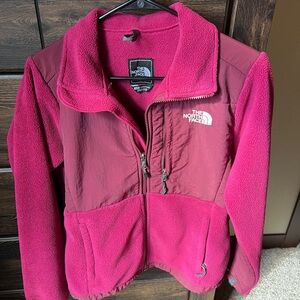 The North Face Women's Magenta and Burgundy Jacket